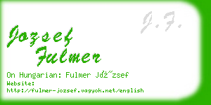 jozsef fulmer business card